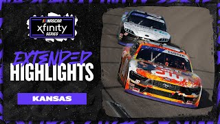 NASCAR Official Extended Highlights  Kansas Speedway  NASCAR Xfinity Series [upl. by Aleck]