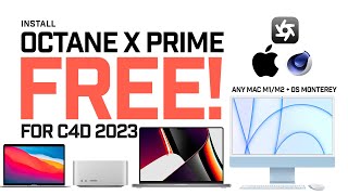 How To Install Octane X For Free Cinema 4D 2023  Apple M1 Macs Tutorial [upl. by Aldous]