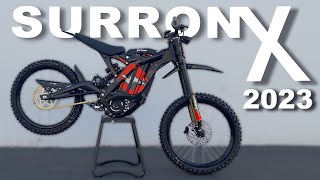 NEW 2023 Surron X Electric Dirt Bike  OFFICIAL Unboxing Test amp Review [upl. by Ahsieym201]