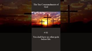 The 10 Commandments of God  Number  01 [upl. by Anat]