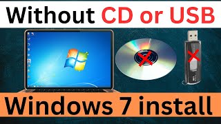 How to Install Windows 7 without CD or USB on PC Hindi 2024 [upl. by Wernick705]