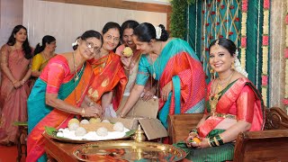 Rashmi Bayake ceremony Mangalore tradition  SouthIndia baby shower tulunadu Seemantha [upl. by Gayel]