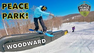 Is THIS the BEST TERRAIN PARK in the WORLD Woodward Peace Park Killington VT 2022 [upl. by Sivatnod]