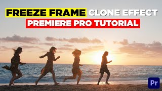 Freeze Frame Clone Effect Premiere Pro  Freeze Frame Effect Tutorial [upl. by Ibed]