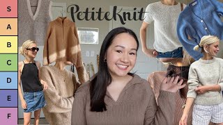 ranking every PetiteKnit pattern Ive ever knit  looking back at each project pros and cons [upl. by Retsek]