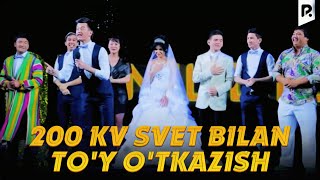 Million jamoasi  200 kv svet bilan toy otkazish [upl. by Otrepur]