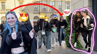 The funniest BUSHMAN PRANK reactions in Italy [upl. by Atinor30]