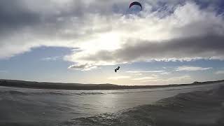 Kite surfing Scotland belhaven 171018 [upl. by Bein]