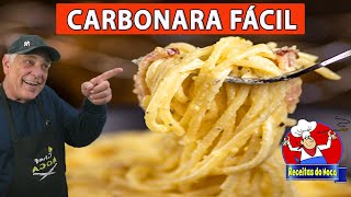 MACARRÃO CARBONARA CREMOSO🧀Fácil e Simples de preparar [upl. by Florida]