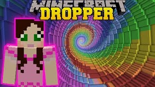 Minecraft  RAINBOW SPIRAL  THE DROPPER  Custom Map 2 [upl. by Nospmis]