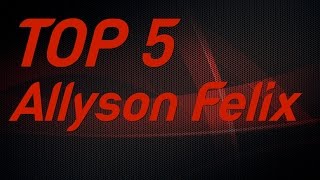 Top 5  Allyson Felix Individual IAAF World Championships Gold Medals [upl. by Molli834]