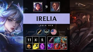 Irelia Mid vs Lucian Triple Kill Legendary  NA Challenger Patch 1417 [upl. by Pontus345]