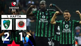 Kocaelispor 21 Gençlerbirliği  HighlightsÖzet  Trendyol 1 Lig  202425 [upl. by Quartas]