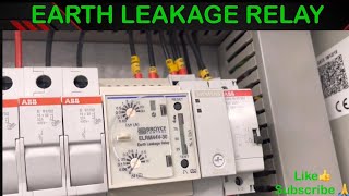 Earth Leakage Relay Working principle and connection [upl. by Anitnemelc]