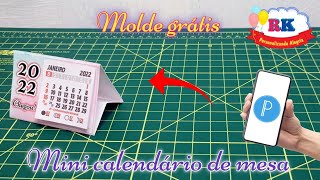 Como fazer mini calendário de mesa pelo celular  PIXEL LAB [upl. by Josephine]