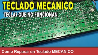 Como Reparar un Teclado Mecánico que no le funciona tecla [upl. by Leimad]