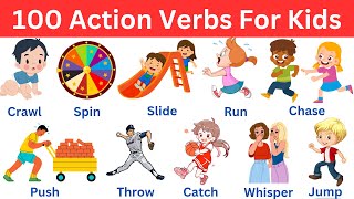 100 Action Verbs In English  Common Action Verbs  Action Verbs For beginners [upl. by Giulia]