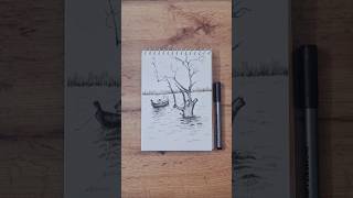 Micron pen hatching 🖊 drawing art trending pen trendingshorts shorts sketch shortvideo draw [upl. by Aronael]