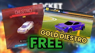 FREE GOLD DIESTRO FOR ROCKET LEAGUE AND SIDESWIPE rocketleague freeitems [upl. by Kohl479]