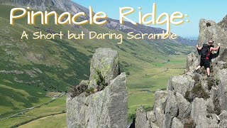 Pinnacle Ridge Grade 2 Scramble in Snowdonia  Drone Footage [upl. by Ueih]