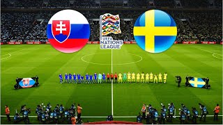 SLOVAKIA vs SWEDEN  UEFA NATIONS LEAGUE 202425 [upl. by Ymassej]