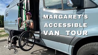 Wheelchair accessible campervan with full bathroom and self levelling van VANLIFE [upl. by Naiditch]