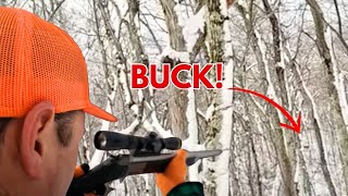 TRACKING BUCKS  DEER HUNTING fun snow howto learning [upl. by Zorana]