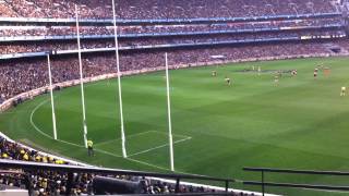 2013 AFL EF1 Richmond v Carlton  The Crowd [upl. by Nnylf663]