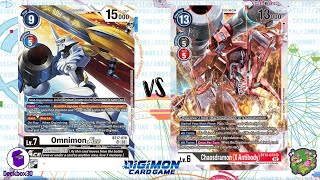 DIGIMON TCG Omnimon RedBlue vs Chaosdramon X Black [upl. by Lynsey462]