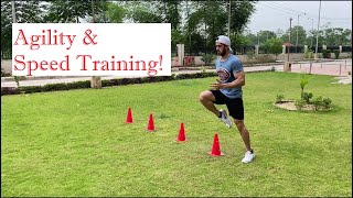 Agility amp Speed Training Cones drills Fast feet Improve footwork and Coordinationforeveryone [upl. by Moulden504]