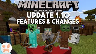 SHIELDS CROSSBOWS NEW BLOCKS amp MORE  Minecraft Bedrock 110 Features amp Changes [upl. by Anilrac]