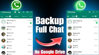 YOWhatsapp To Whatsapp Backup  Full Chat Transfer  YOWhatsapp Backup Kaise Kare [upl. by Assilat856]