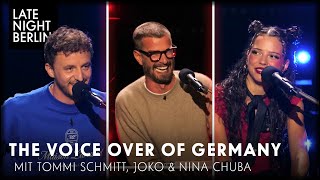 Nina Chuba Joko Tommi Schmitt amp Klaas sprechen absurde VoiceOvers ein  Late Night Berlin [upl. by Boynton]