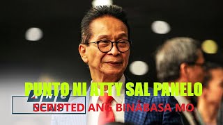 PUNTO NI ATTY SAL PANELO ANG DAMING BUTAS NG SCRIPT MO GARMA [upl. by Tybie]