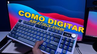 Como Digitar no Teclado K86 Attack Shark Keyboard e Teclados AmericanosANSI [upl. by Norrek]