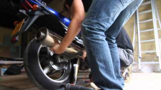 How to replace Suzuki SV650 exhaust [upl. by Annua]