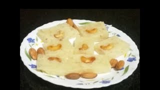 China Grass Milk Pudding Thayari Vidhanam  Agar Agar Pudding Making [upl. by Freya]