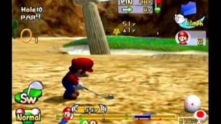 Lets Play Mario Golf Toadstool Tour  Ring Attack  Shifting Sands [upl. by Odranoel]