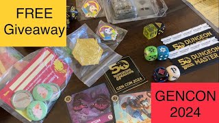 FREE GenCon 2024 Promos Giveaway Bring Gencon Home to You [upl. by Charmane75]