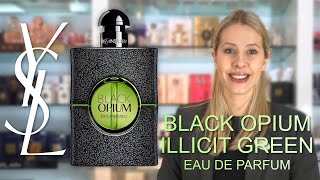 YSL Black Opium Illicit Green Eau de Parfum  SCENTSTORE [upl. by Linders]