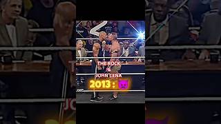 The rock amp john cena 20132024 shorts wwe johncena therock wrestling edit ytshorts [upl. by Niroc]