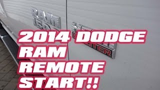 Dodge Ram 2014 Remote Start RAM 1500 by AutoToys com COMPUSTAR IDATALINK [upl. by Ahseined]