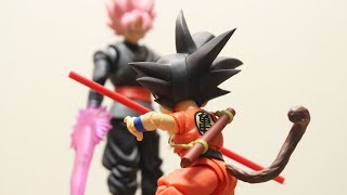 DRAGON BALL STOP MOTION SON GOKU WITH MATSUDA 55 VS GOKU BLACK [upl. by Lanny205]