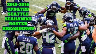 UPDATED VERSION 20152016 Seattle Seahawks Roster Breakdown Madden 16 Rosters [upl. by Beth]