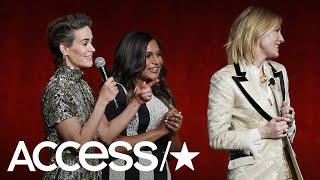 Sarah Paulson amp Cate Blanchett Hilariously Go Off The Rails In Wild New Interview  Access [upl. by Akilam355]