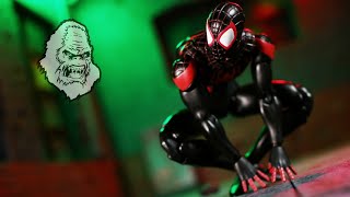 Mafex Miles Morales SpiderMan Action Figure Review [upl. by Kurtz859]