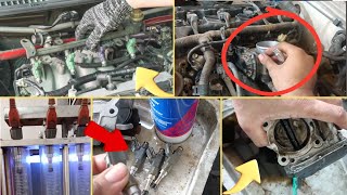 How to clean throttle body and fuel injector  throttle body cleaning  fuel injector cleaning [upl. by Llehsam]