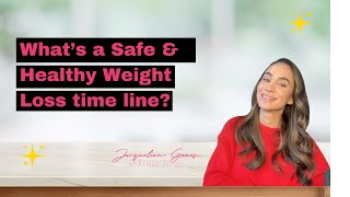 What is a healthy and safe weight loss time line weightlossjourney fatlosstips healthylifestyles [upl. by Haelak]