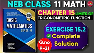 Complete Solution of Exercise 152 Chapter 15  Limits and Continuity Class 11 Basic Mathematics [upl. by Anam]