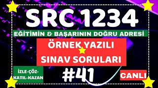 SRC1 SRC2 SRC3 SRC4 quotCANLI YAYINquot ÖRNEK SINAV SORULARI 2024 41 [upl. by Ardene327]